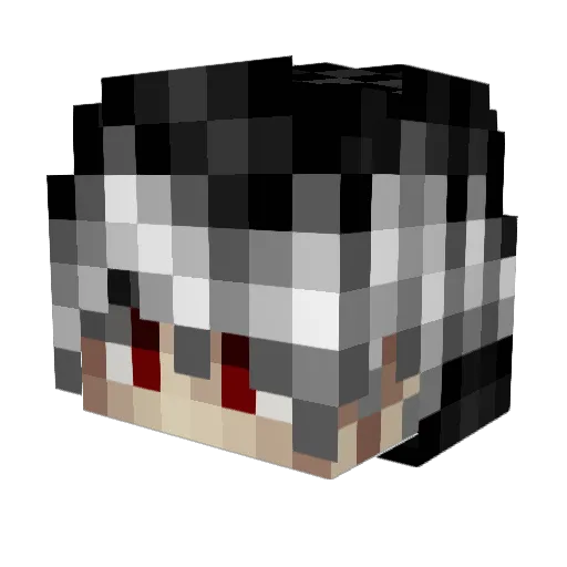 ZapZT Minecraft avatar head, 3D render