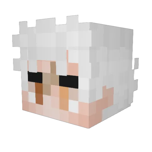 ZapanX Minecraft avatar head, 3D render