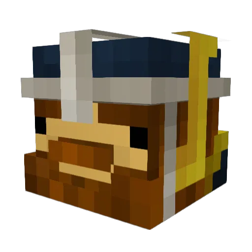 Zapata1998 Minecraft avatar head, 3D render