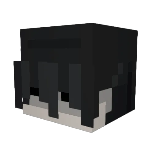 Zapatrap Minecraft avatar head, 3D render