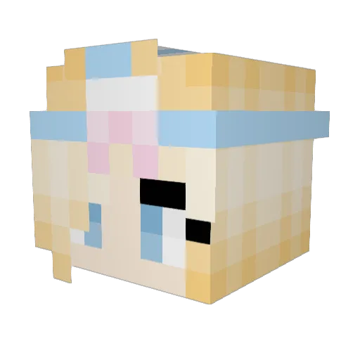 Zaphenexx Minecraft avatar head, 3D render