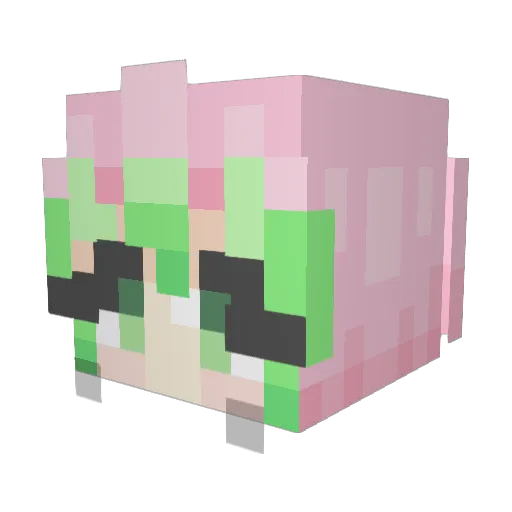 Zaphiel2 Minecraft avatar head, 3D render