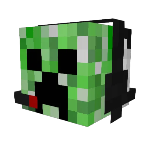 Zaphylv Minecraft avatar head, 3D render