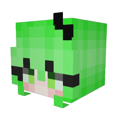 Zaphyr Minecraft avatar head, 3D render