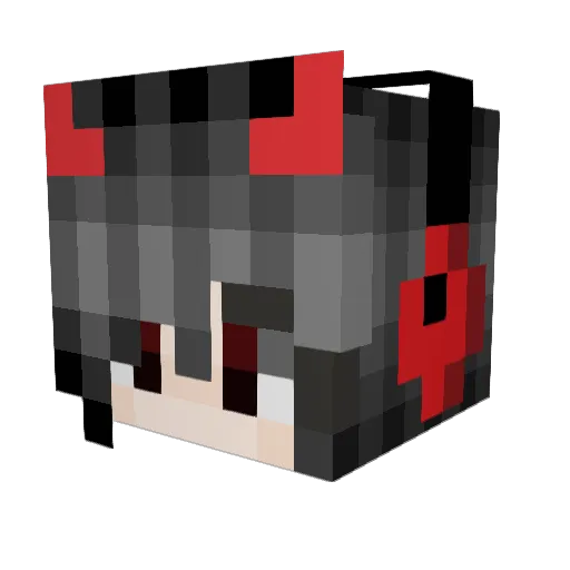 Zapid_ Minecraft avatar head, 3D render