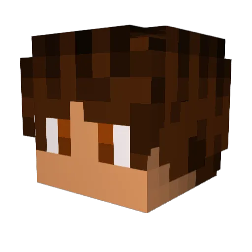 ZaplinkPrime Minecraft avatar head, 3D render