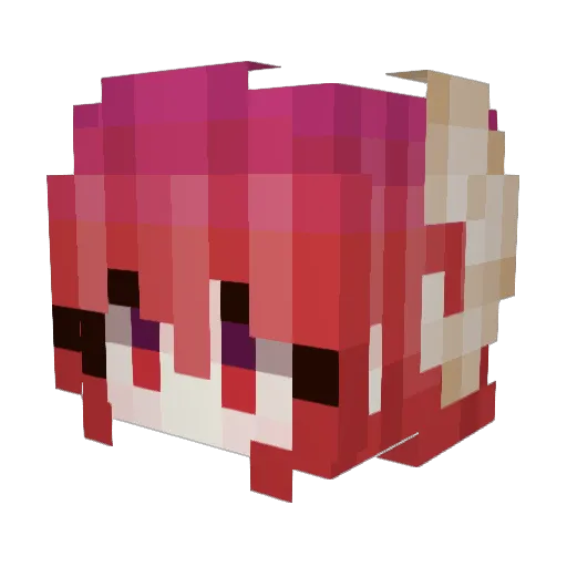 Zapotian Minecraft avatar head, 3D render