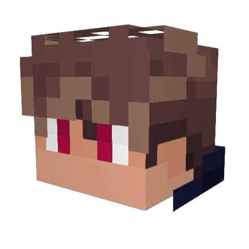Zapp909 Minecraft avatar head, 3D render