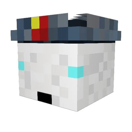 Zappadoo Minecraft avatar head, 3D render