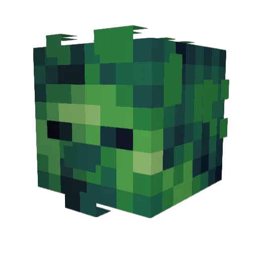ZappeR000000 Minecraft avatar head, 3D render