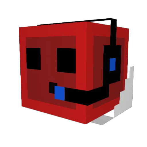 Zappi19 Minecraft avatar head, 3D render