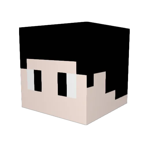 Zappingsbrew Minecraft avatar head, 3D render
