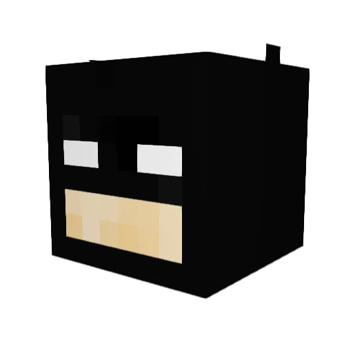 Zappy_Tudi Minecraft avatar head, 3D render