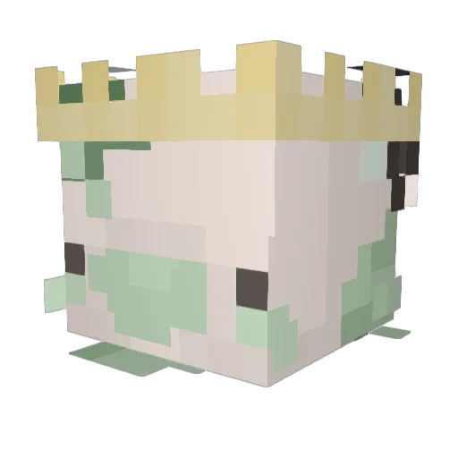 ZapsusQWQ Minecraft avatar head, 3D render