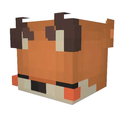 Zapto Minecraft avatar head, 3D render