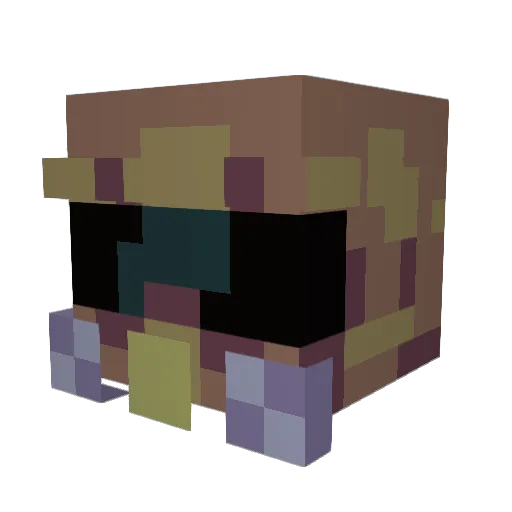 ZaqeoLog Minecraft avatar head, 3D render