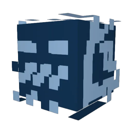 Zaquiol Minecraft avatar head, 3D render