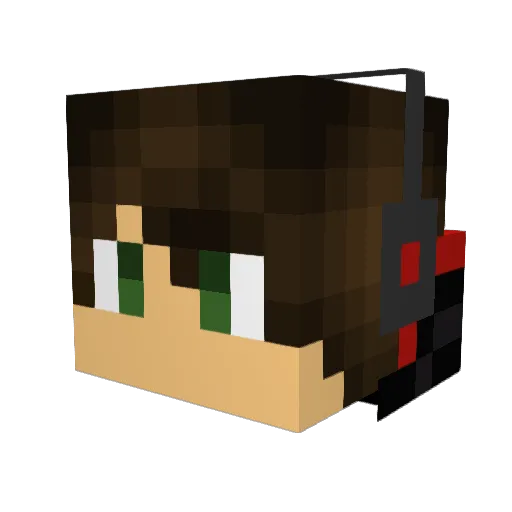 Zar1601 Minecraft avatar head, 3D render