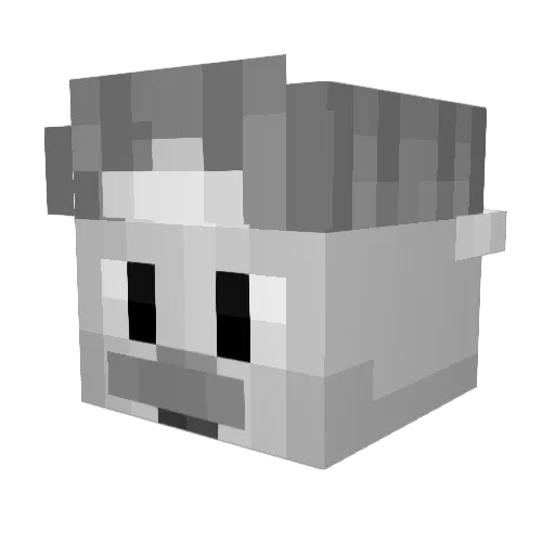 ZarKoh_ Minecraft avatar head, 3D render