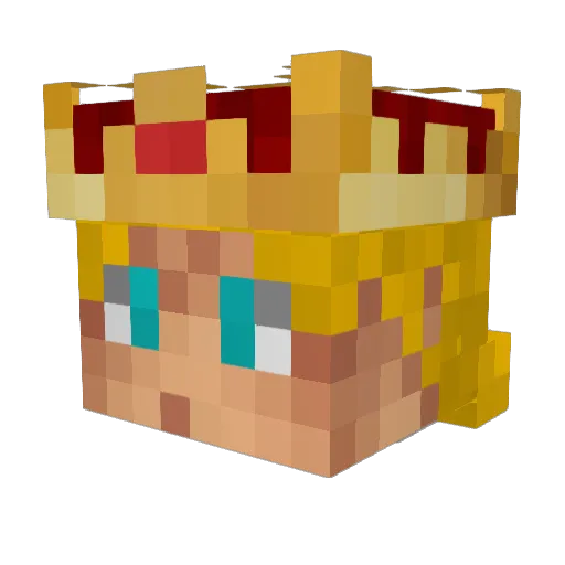 ZarSaltan Minecraft avatar head, 3D render