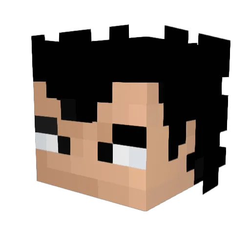 ZarTek59 Minecraft avatar head, 3D render