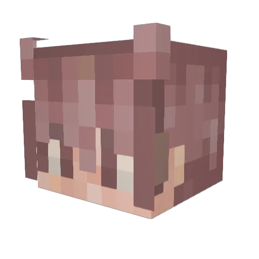 ZarUfree Minecraft avatar head, 3D render