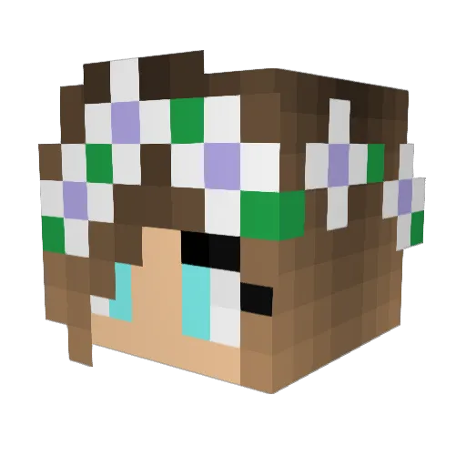 Zara_Graham Minecraft avatar head, 3D render