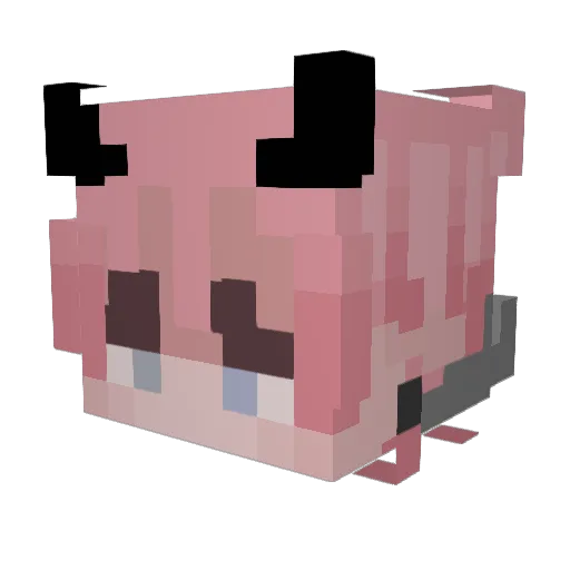 Zara_Randomland Minecraft avatar head, 3D render