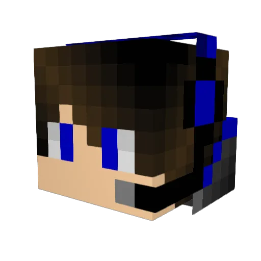 Zaragosa Minecraft avatar head, 3D render