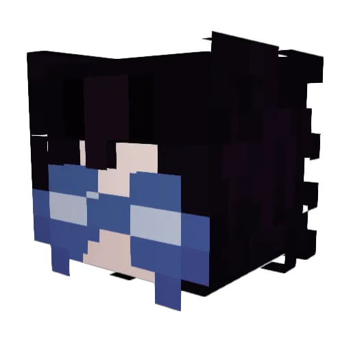 ZarateXD Minecraft avatar head, 3D render