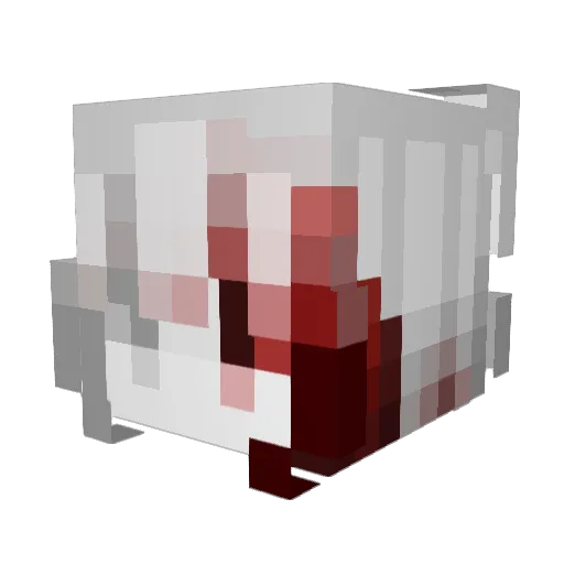 Zarathu Minecraft avatar head, 3D render