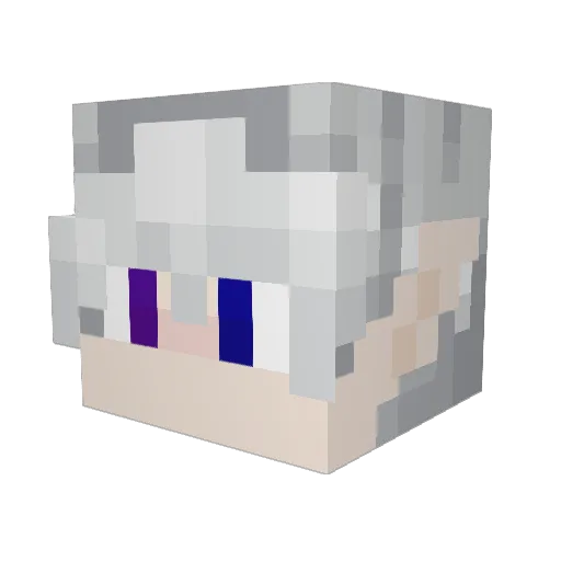 Zaravah1 Minecraft avatar head, 3D render