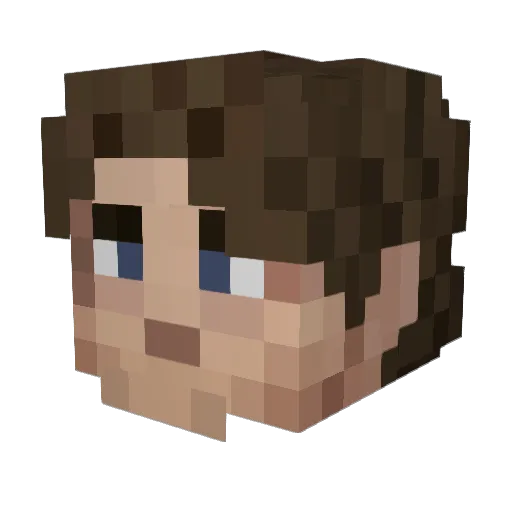 Zarba275 Minecraft avatar head, 3D render