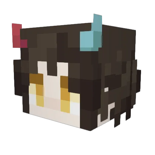 ZarcVEternal Minecraft avatar head, 3D render
