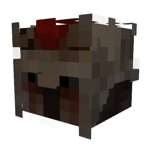 Zarckreesh Minecraft avatar head, 3D render