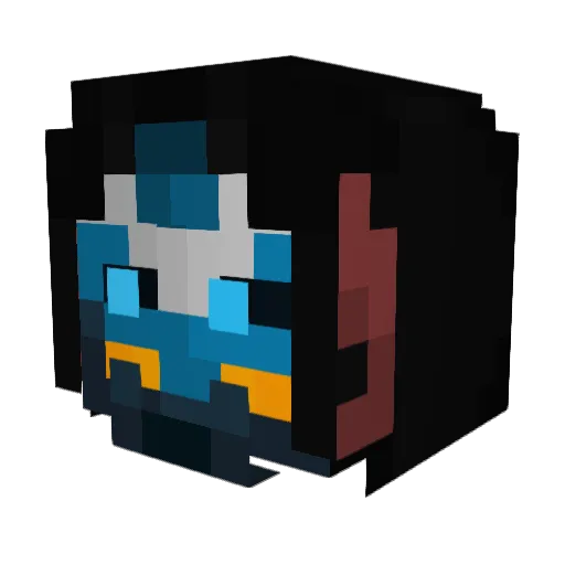 Zarcyd Minecraft avatar head, 3D render