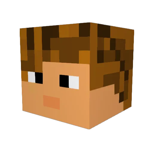 Zardbie Minecraft avatar head, 3D render