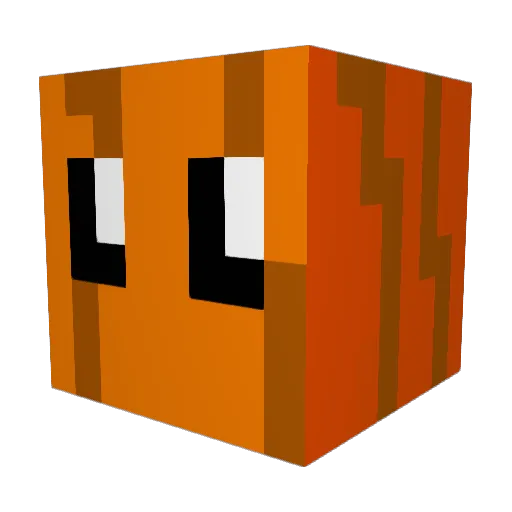 Zardk Minecraft avatar head, 3D render