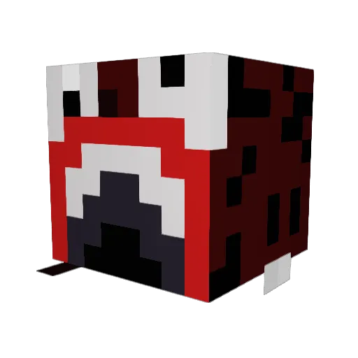 ZarembaLP Minecraft avatar head, 3D render