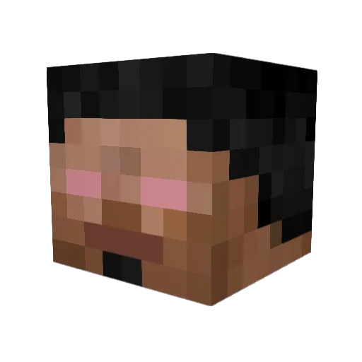 Zareo333 Minecraft avatar head, 3D render