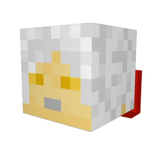 Zarethustra Minecraft avatar head, 3D render