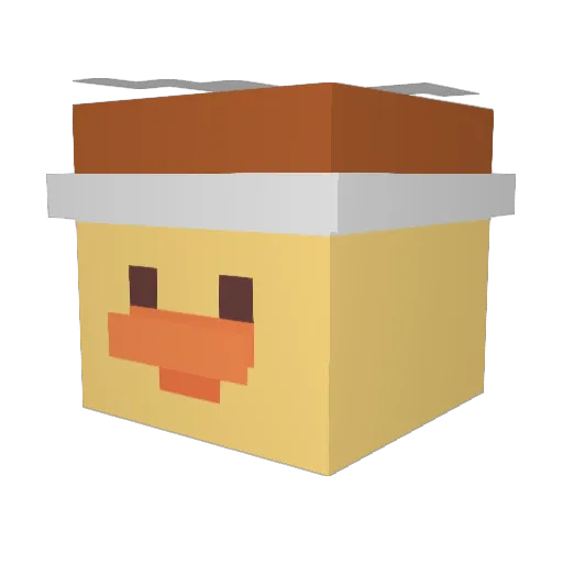 Zarethx Minecraft avatar head, 3D render