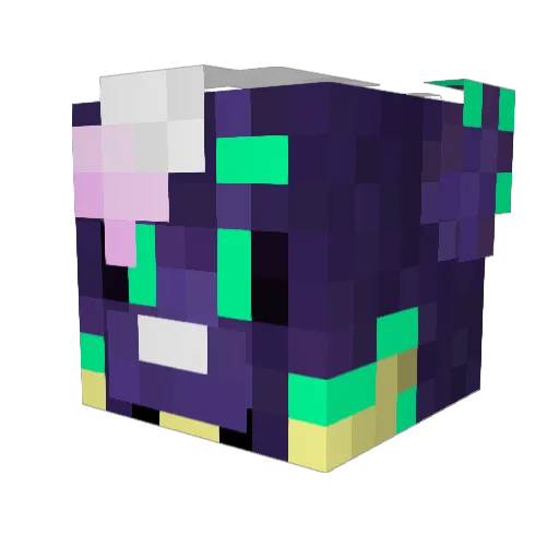 Zargon_F0X Minecraft avatar head, 3D render