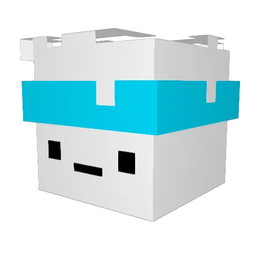 Zark7777 Minecraft avatar head, 3D render