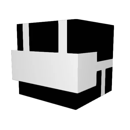 Zark_Game Minecraft avatar head, 3D render
