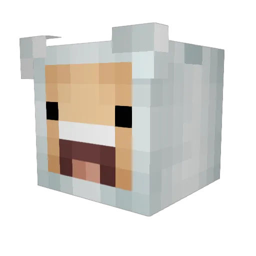 Zarkhaine Minecraft avatar head, 3D render