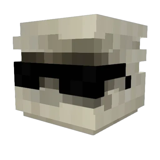 Zarkith35 Minecraft avatar head, 3D render