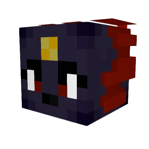 Zarlath16 Minecraft avatar head, 3D render
