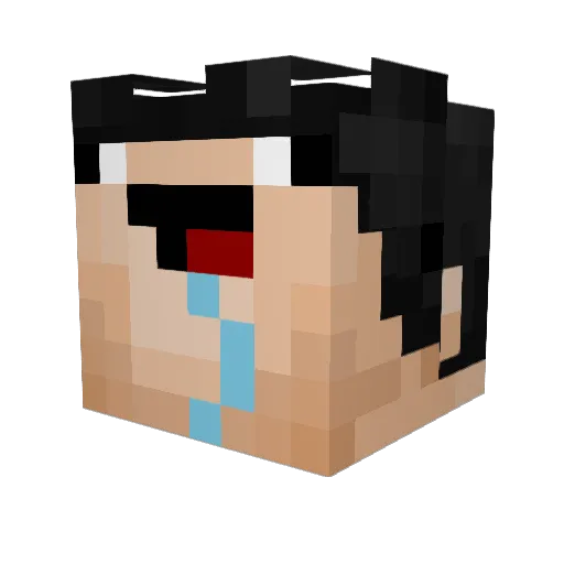 Zarloh_ Minecraft avatar head, 3D render