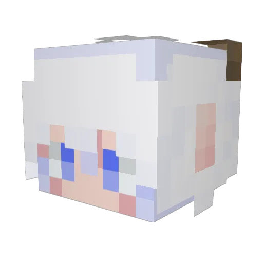 ZaroZL Minecraft avatar head, 3D render